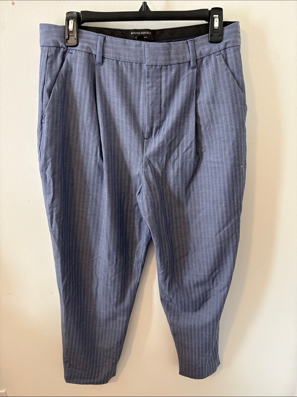 Banana Republic Light Blue Pinstripe Trousers